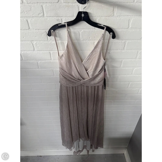 Dress Party Long By White House Black Market In Silver & Tan, Size: S
