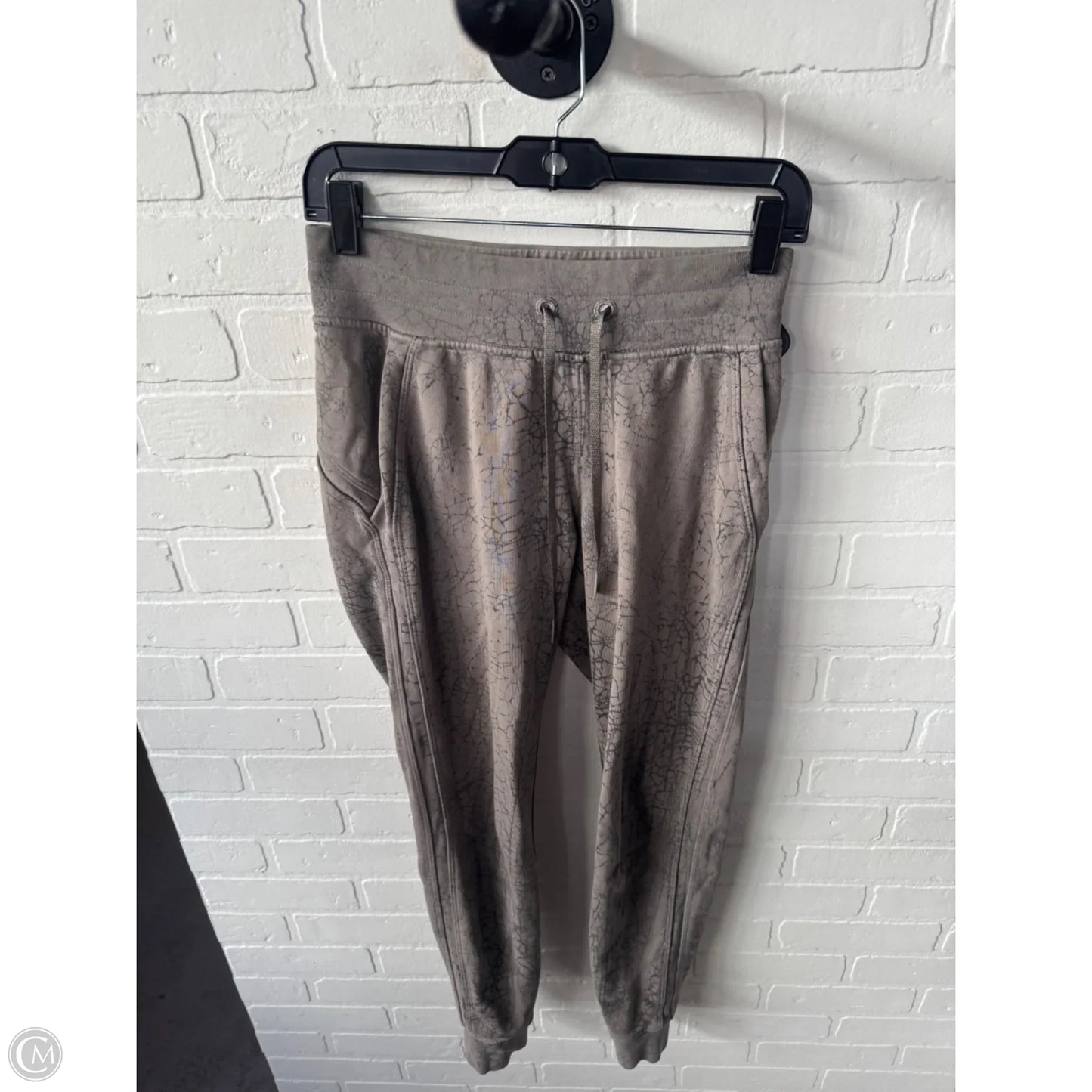 Athletic Pants By Lululemon In Taupe, Size: 4