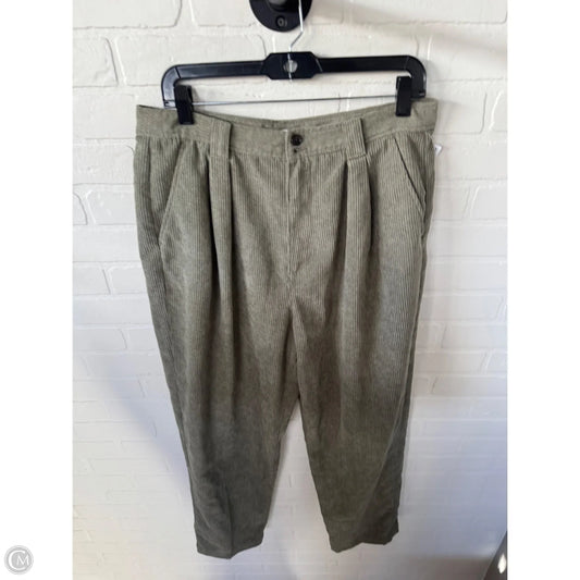 Pants Corduroy By Madewell In Green, Size: 12