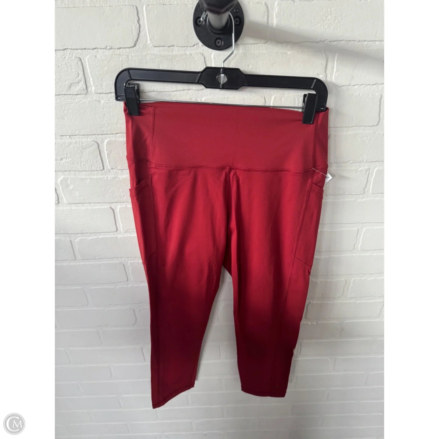 Athletic Capris By Zyia In Red, Size: 12