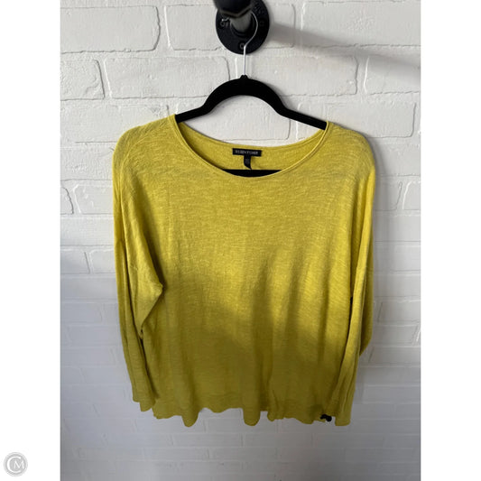 Sweater By Eileen Fisher In Yellow, Size: M