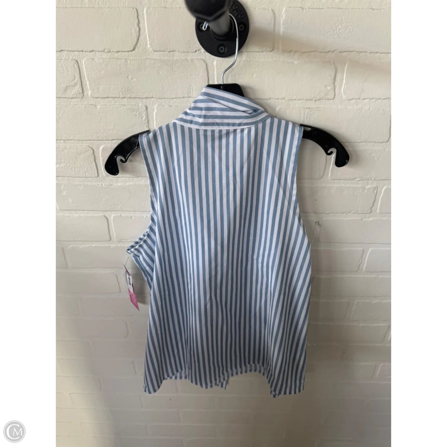 Top Sleeveless By Ann Taylor In Blue & White, Size: Xs