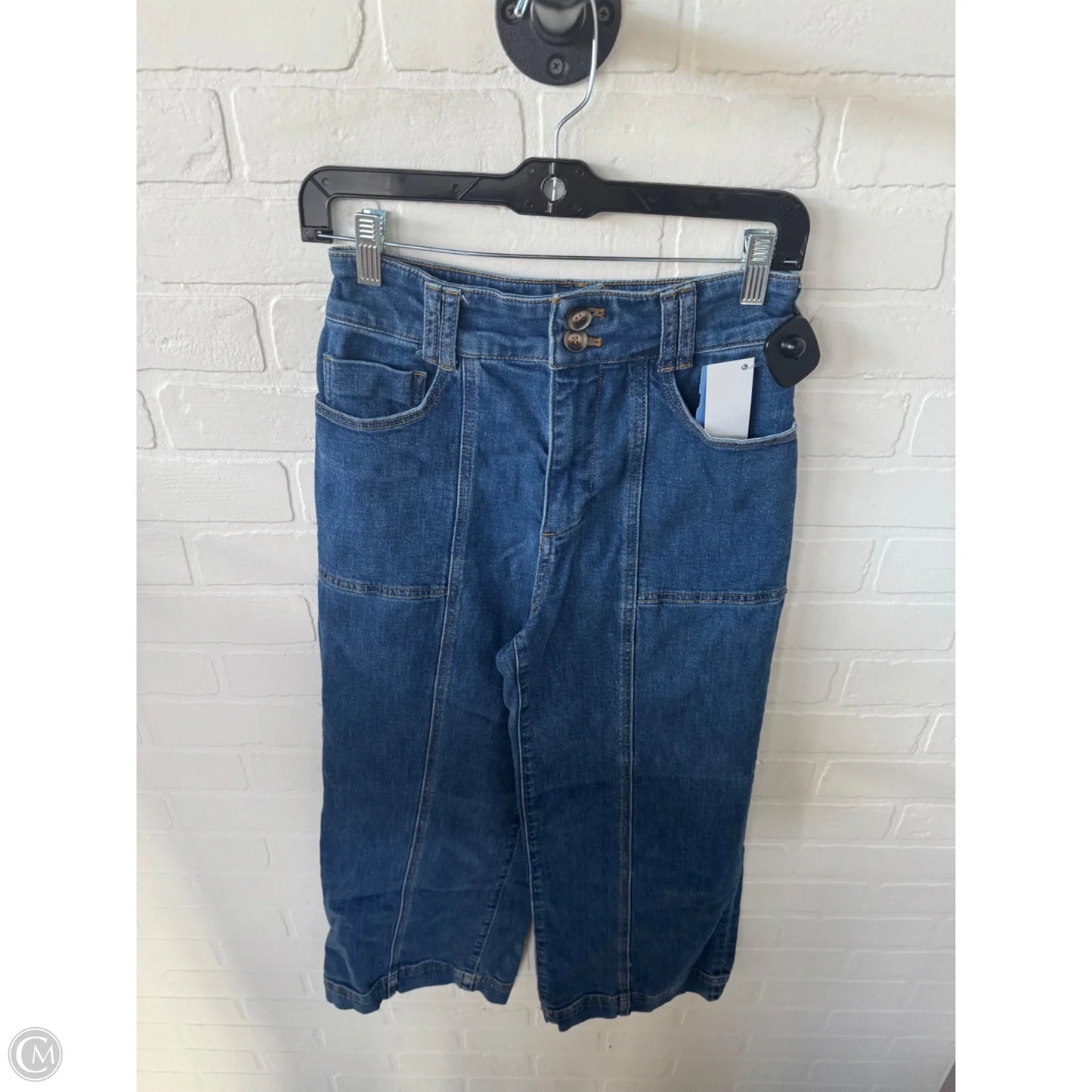 Jeans Wide Leg By Pilcro In Blue Denim, Size: 2