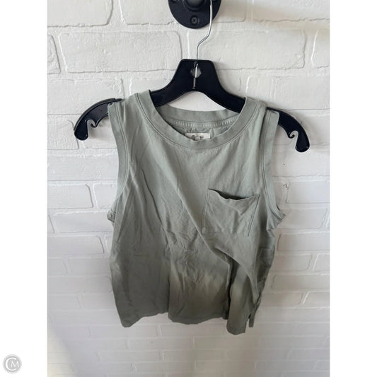 Top Sleeveless Basic By Madewell In Green, Size: S