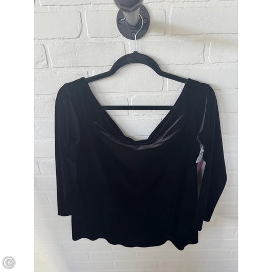 Top Long Sleeve By Ann Taylor In Black, Size: Xl
