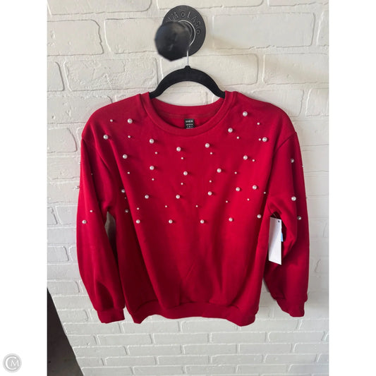 Sweatshirt Crewneck By Shein In Red, Size: S
