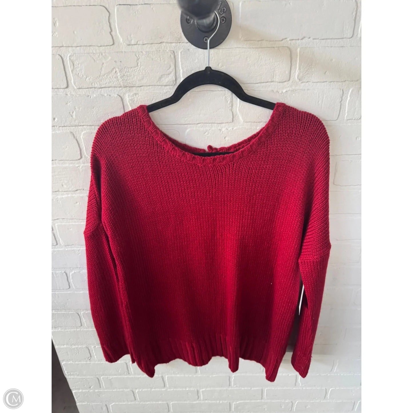 Sweater By Clothes Mentor In Red, Size: S