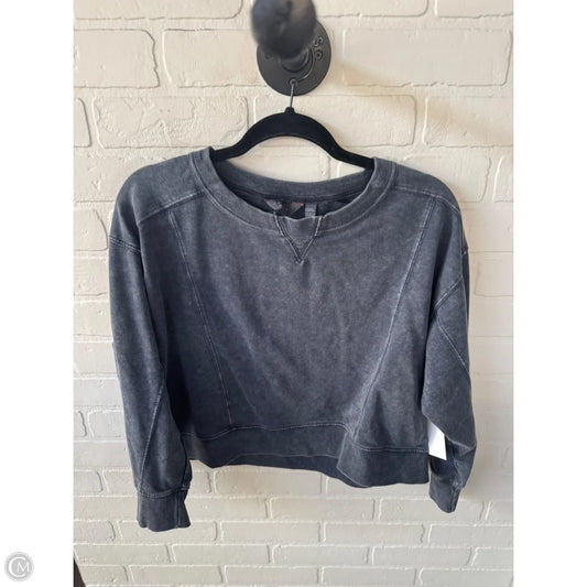 Athletic Sweatshirt Crewneck By Danskin In Blue, Size: Xs