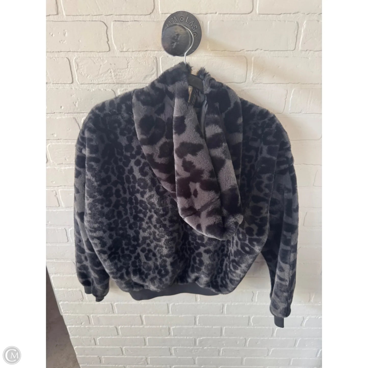Jacket Faux Fur & Sherpa By Cma In Black, Size: S