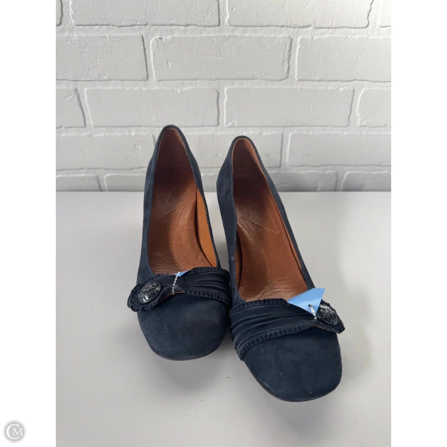 Shoes Heels Block By Cmb In Blue, Size: 7.5