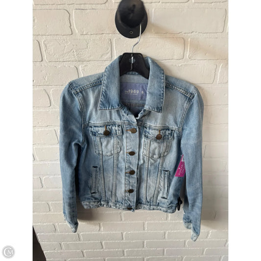 Jacket Denim By Gap In Blue Denim, Size: S