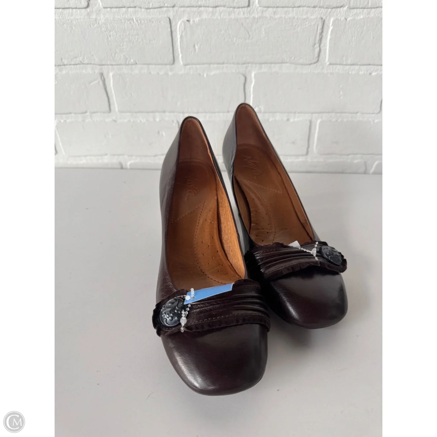 Shoes Heels Block By Cmb In Brown, Size: 7.5