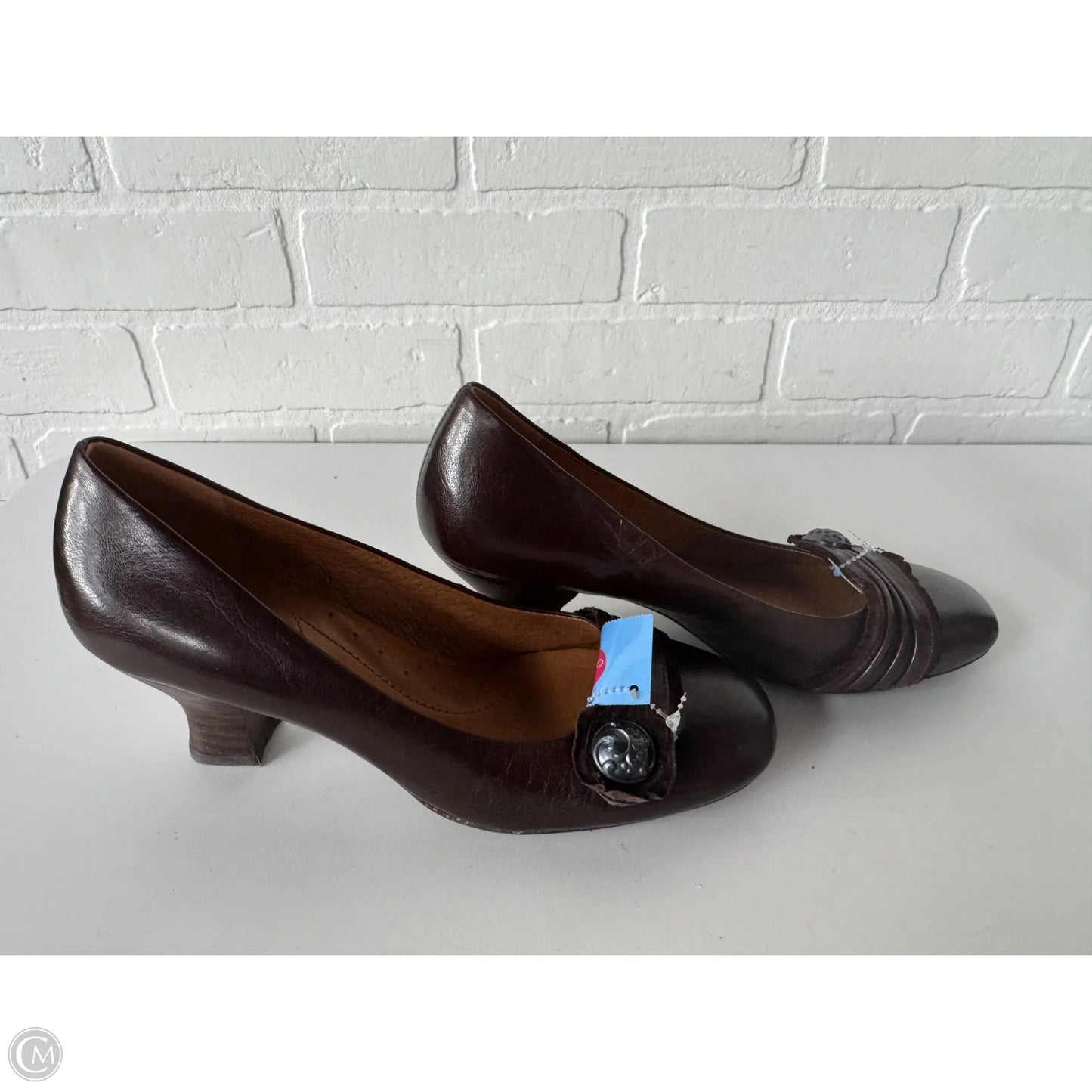 Shoes Heels Block By Cmb In Brown, Size: 7.5