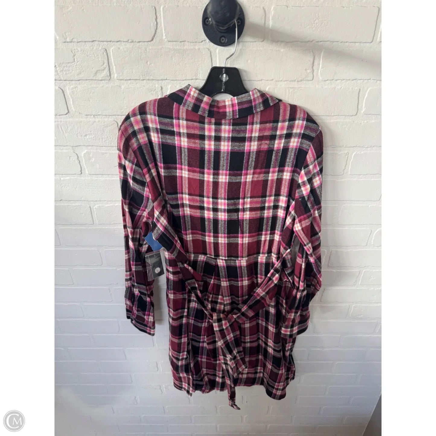 Dress Casual Short By Tacera In Black & Pink, Size: L