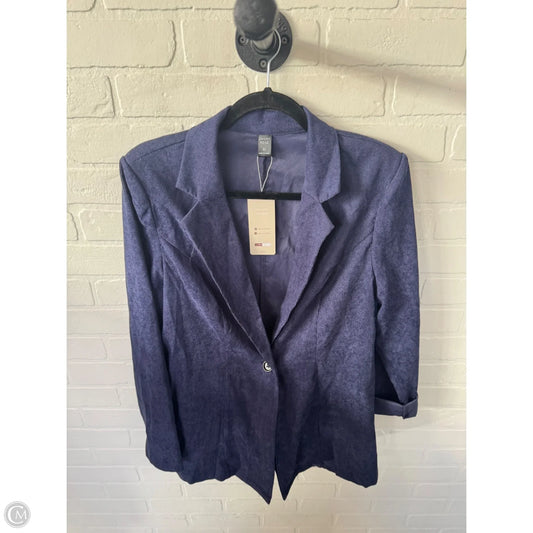 Blazer By Emery Rose In Blue, Size: Xl