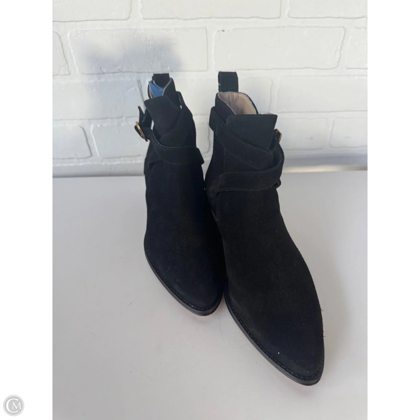 Boots Ankle Heels By Banana Republic In Black, Size: 7