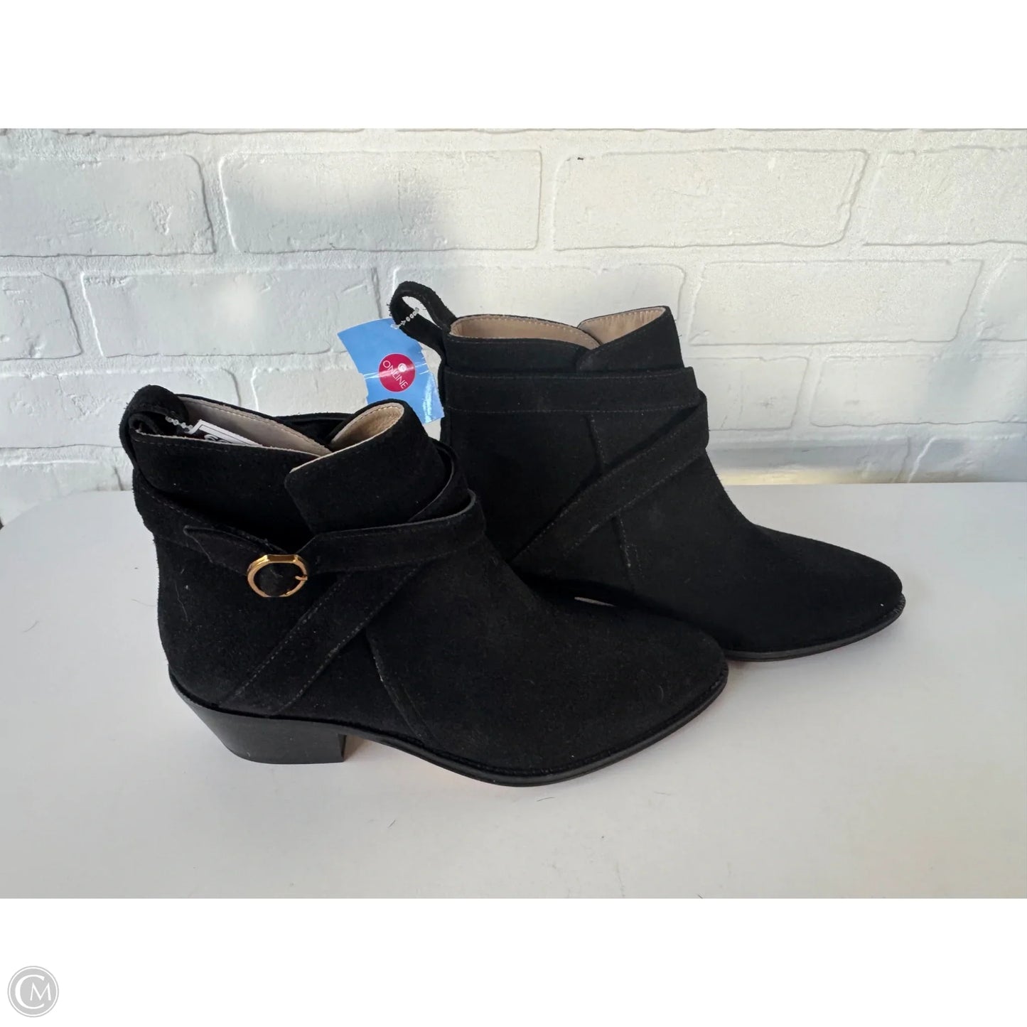 Boots Ankle Heels By Banana Republic In Black, Size: 7