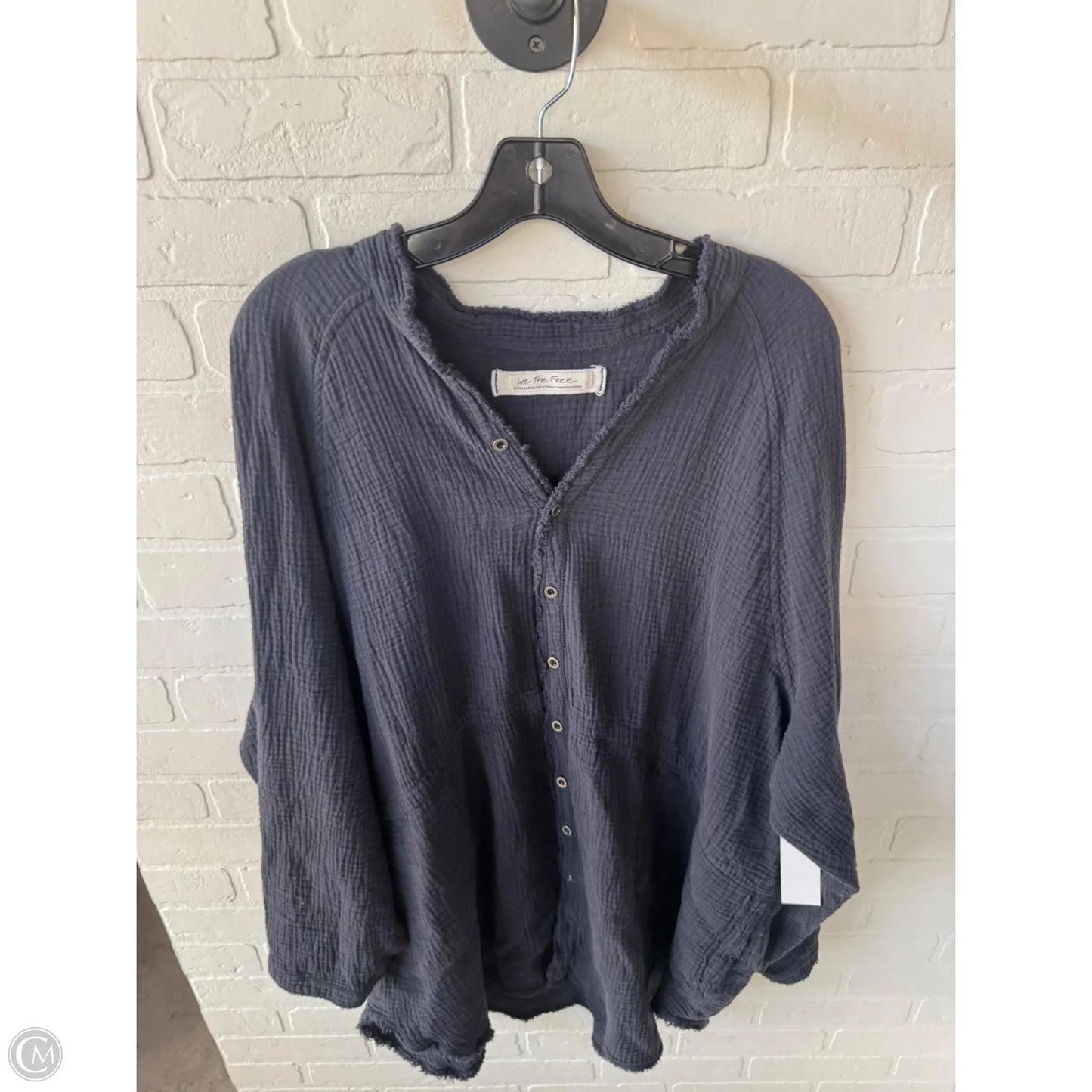 Top Long Sleeve By We The Free In Grey, Size: Xl