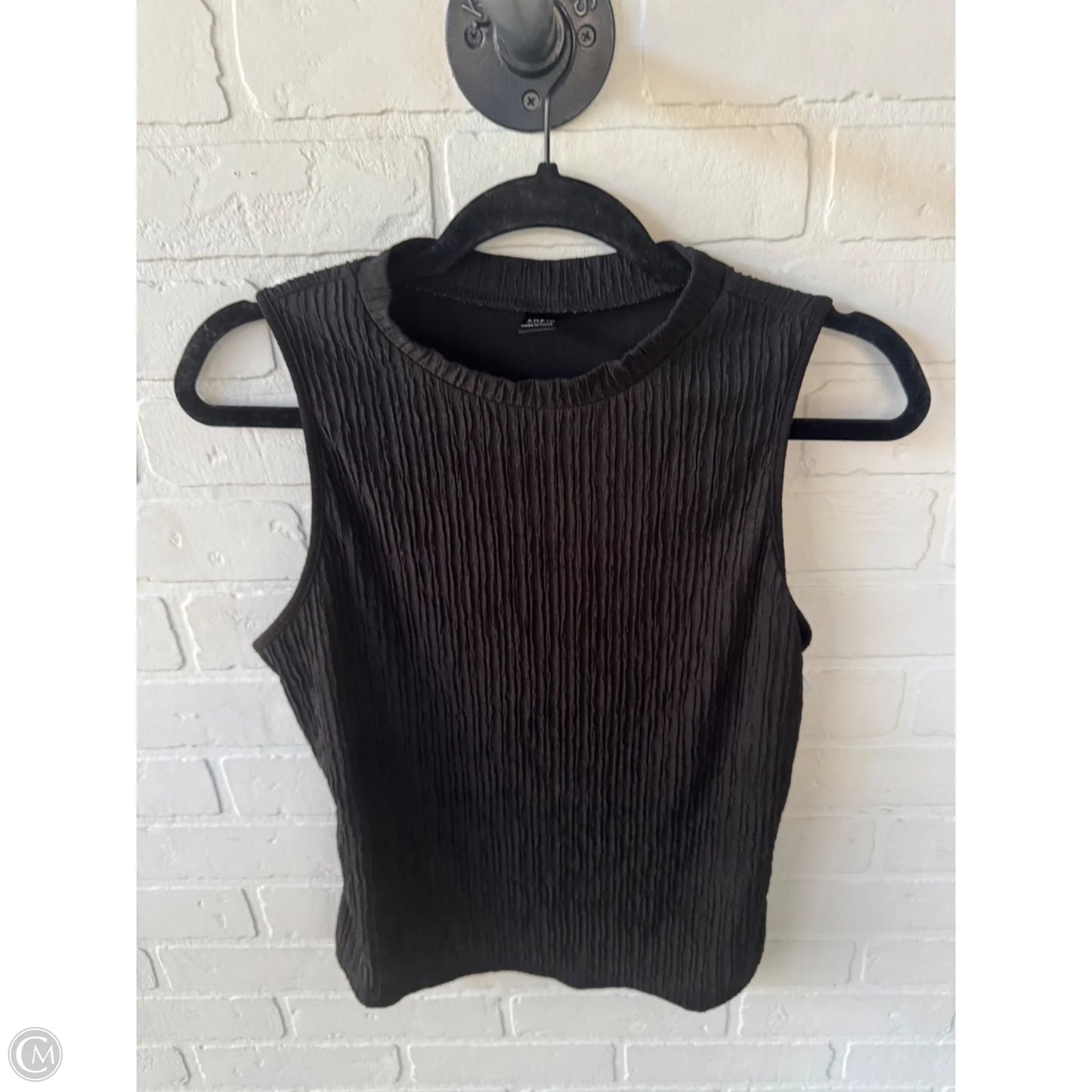 Top Sleeveless By Shein In Black, Size: L