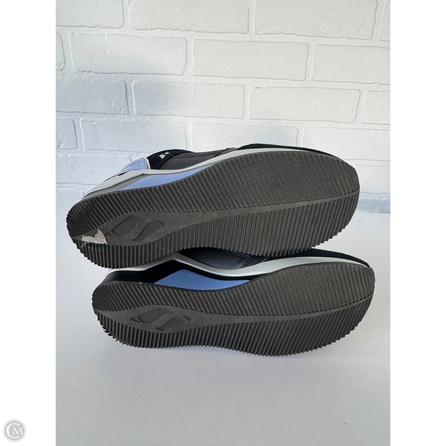 Shoes Sneakers By Skechers In Black & Blue, Size: 6.5