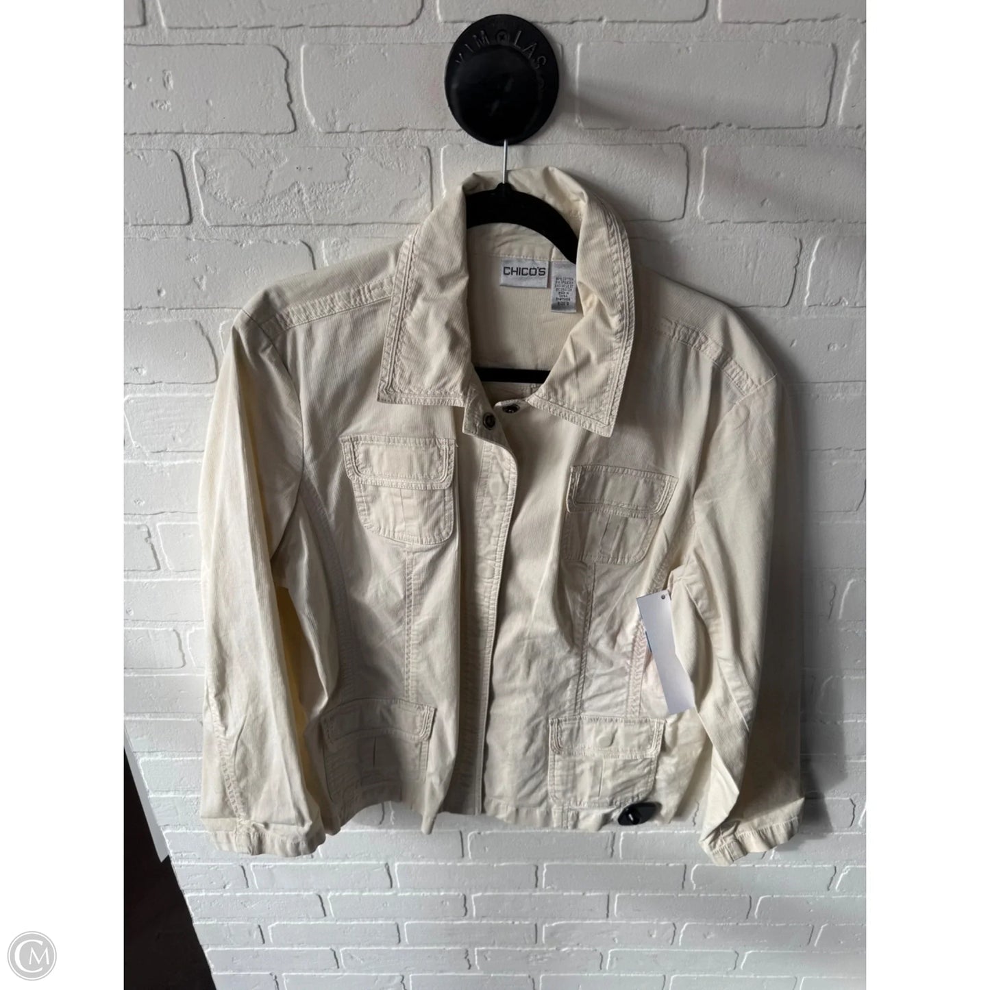 Jacket Other By Chicos In Cream, Size: Xl