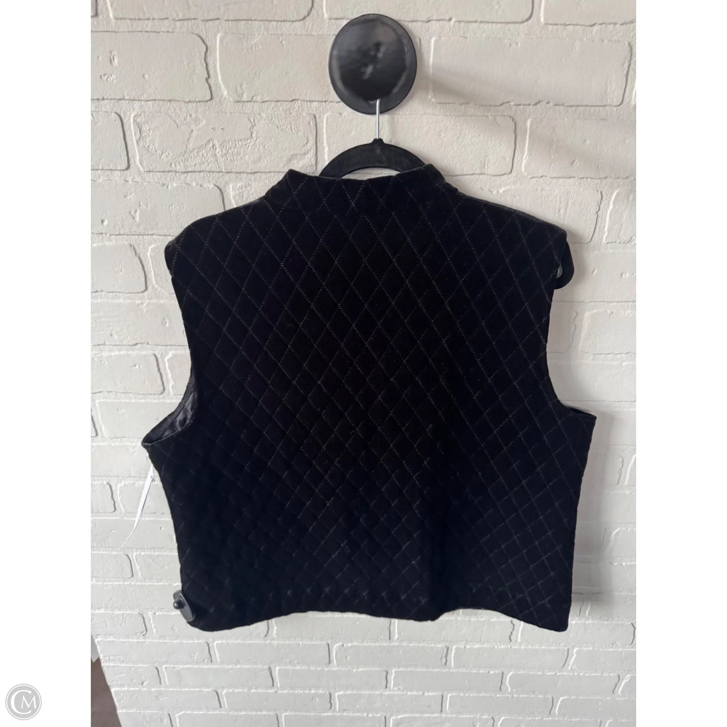 Vest Puffer & Quilted By Chicos In Black, Size: Xl