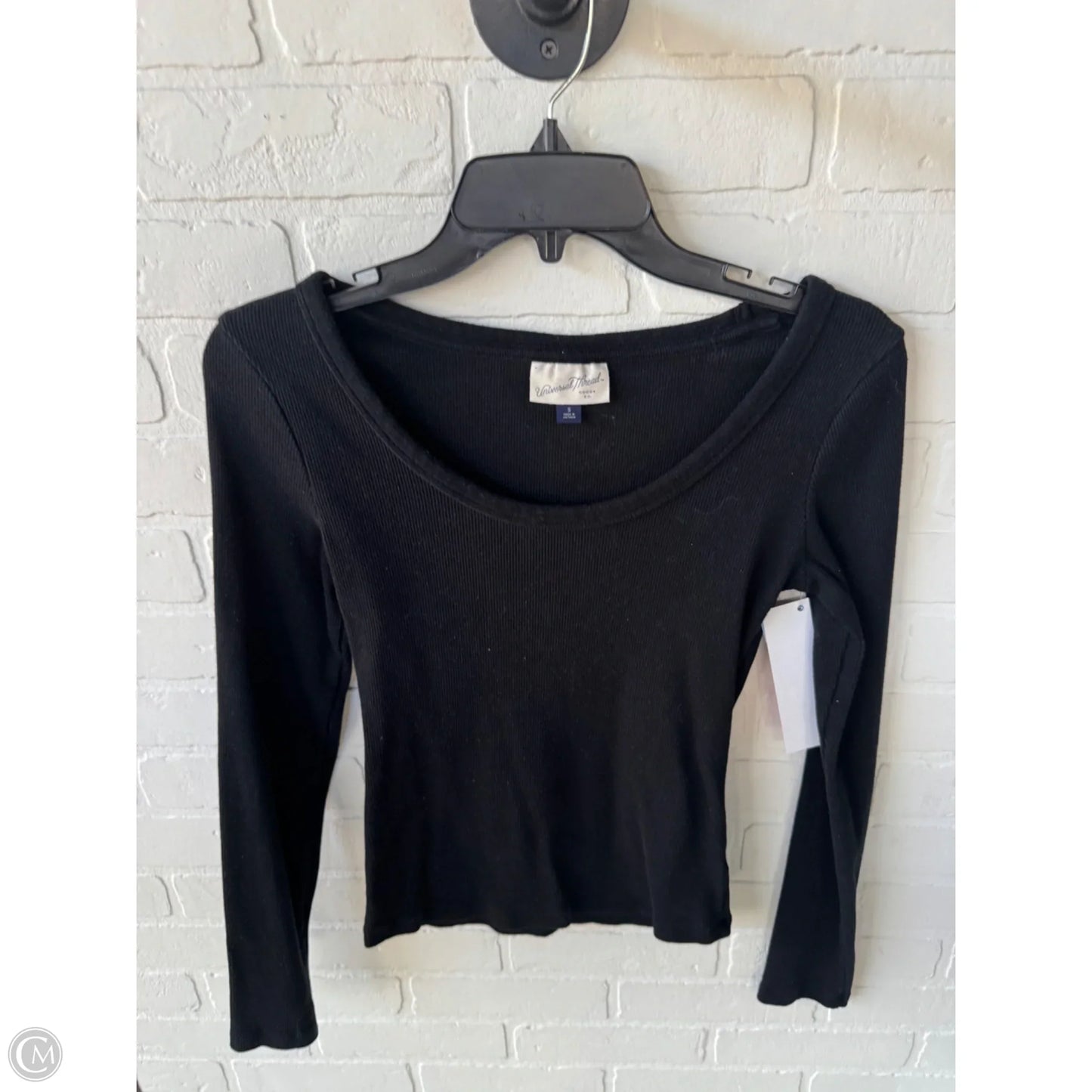 Top Long Sleeve Basic By Universal Thread In Black, Size: S
