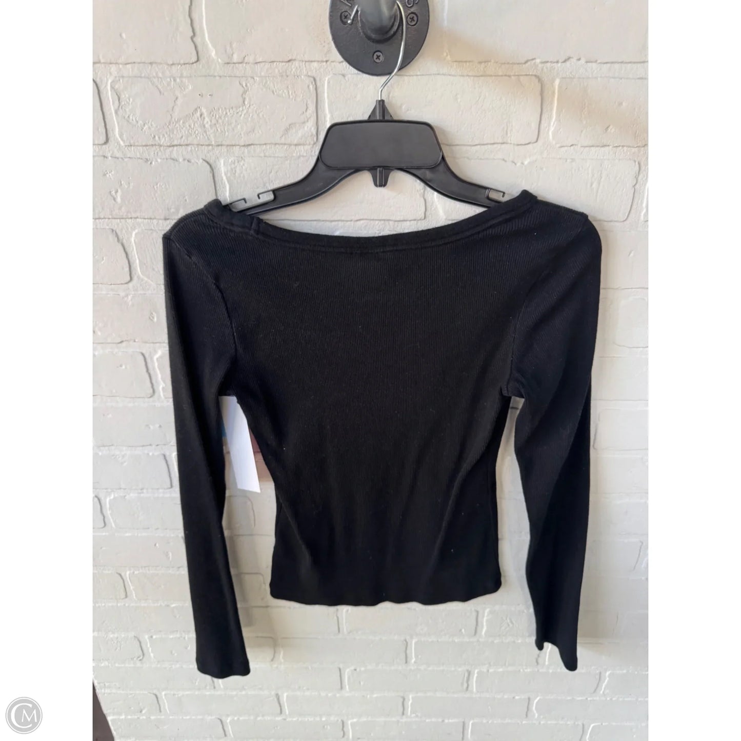 Top Long Sleeve Basic By Universal Thread In Black, Size: S