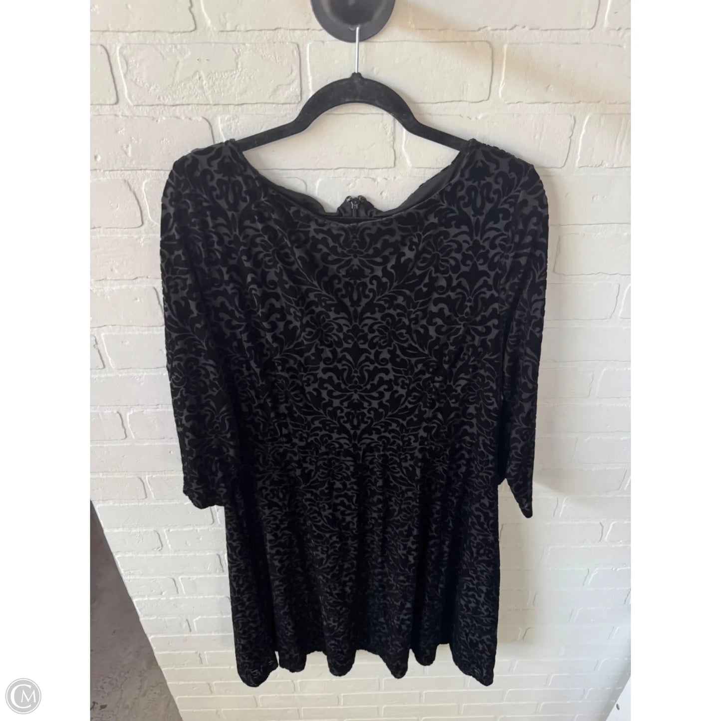 Dress Party Midi By Talbots In Black, Size: Xl