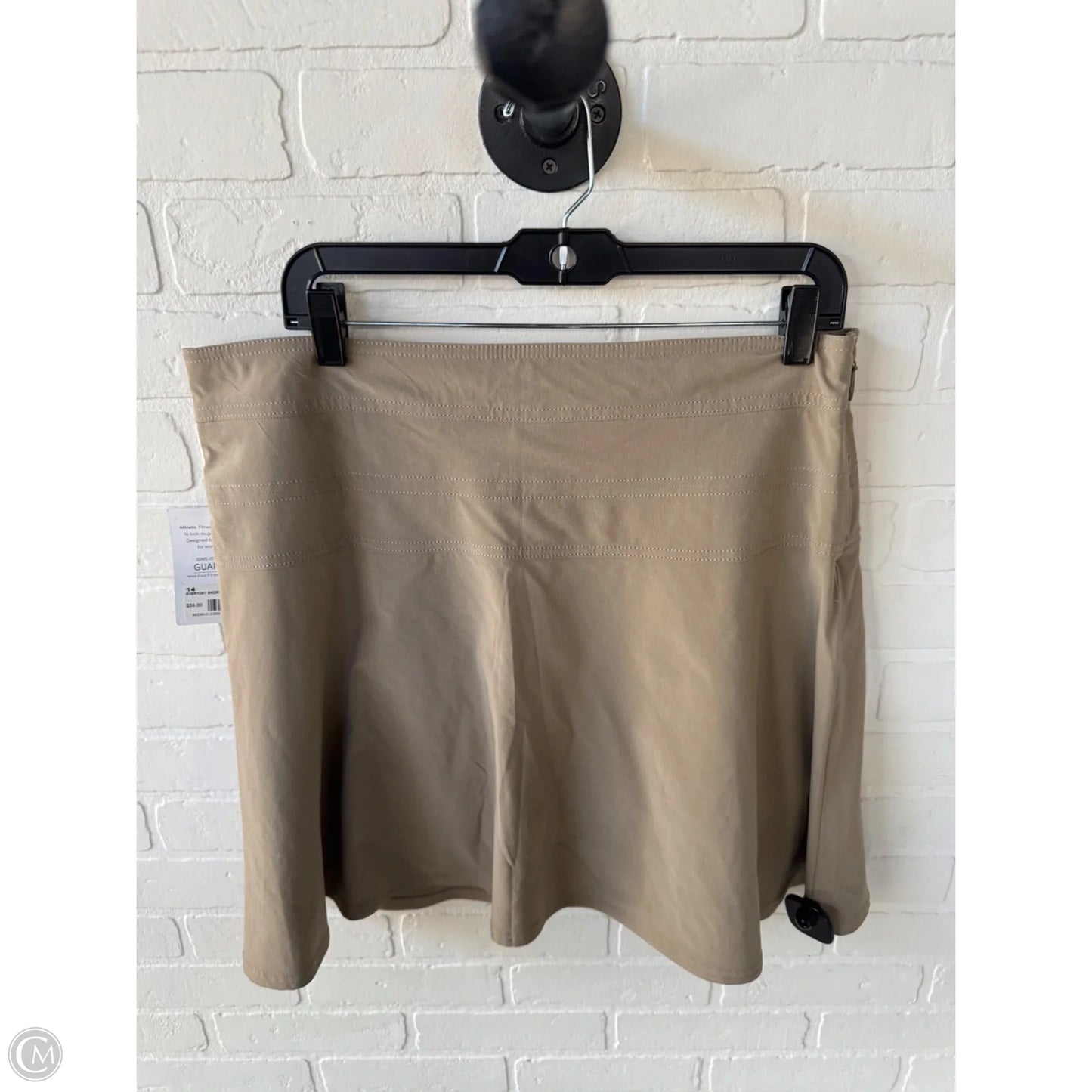 Athletic Skort By Athleta In Tan, Size: 14