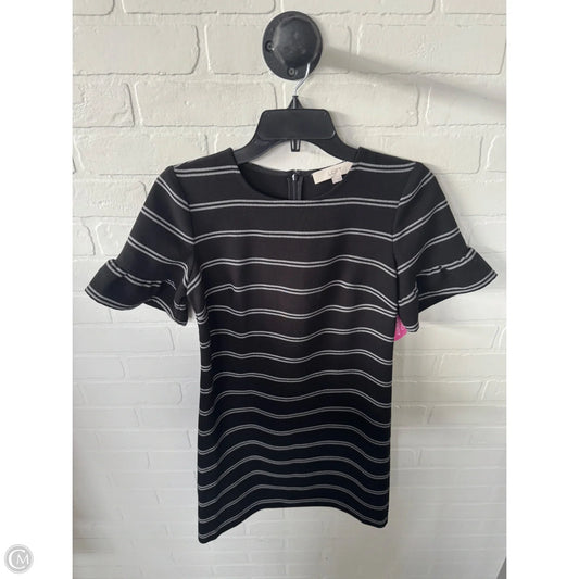 Dress Work By Loft In Black & White, Size: Xs