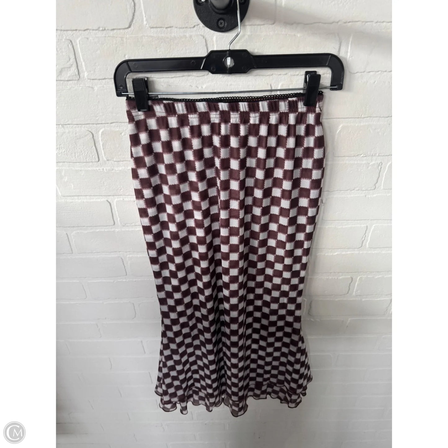 Skirt Maxi By Cme In Brown & White, Size: 4