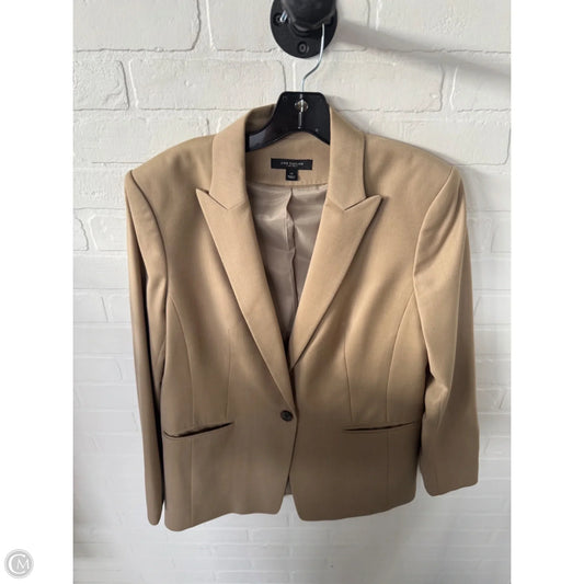 Blazer By Ann Taylor In Tan, Size: Xl