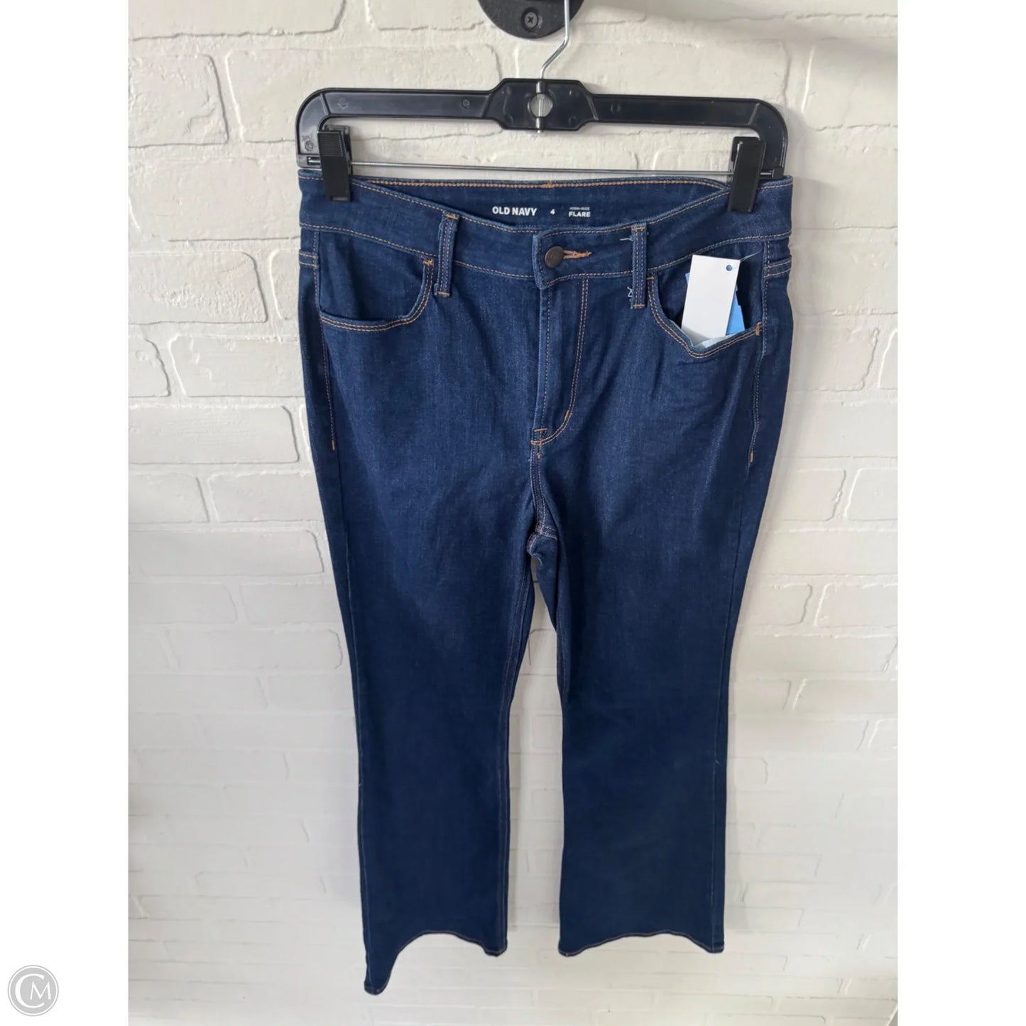 Jeans Flared By Old Navy In Blue Denim, Size: 4