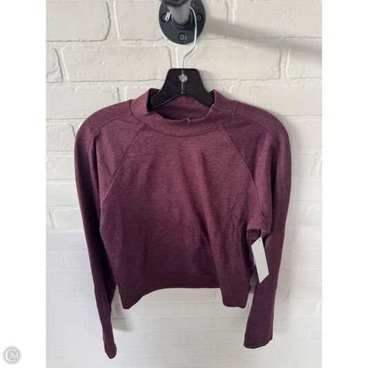 Athletic Top Long Sleeve Crewneck By Old Navy In Purple, Size: M