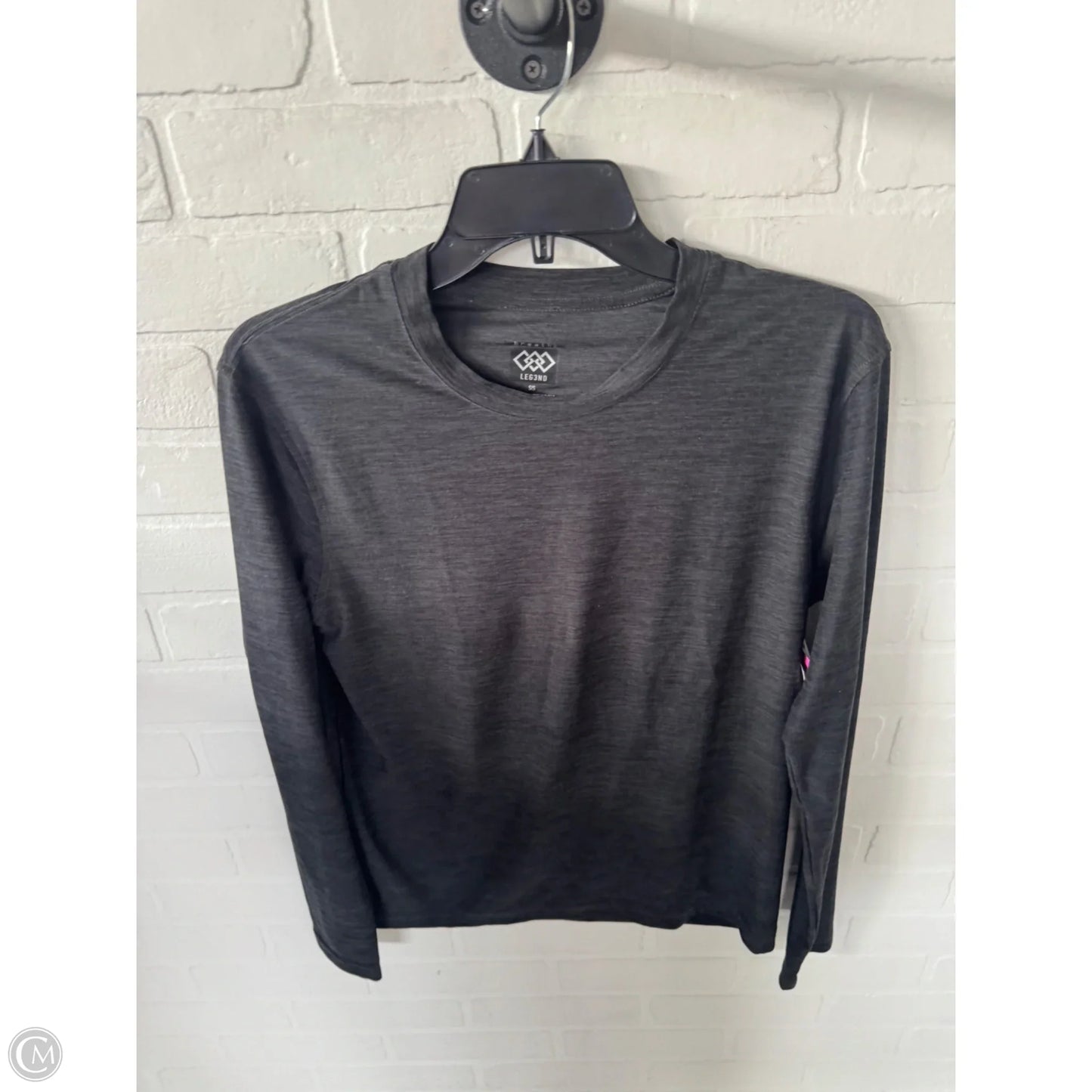Athletic Top Long Sleeve Crewneck By Clothes Mentor In Grey, Size: S