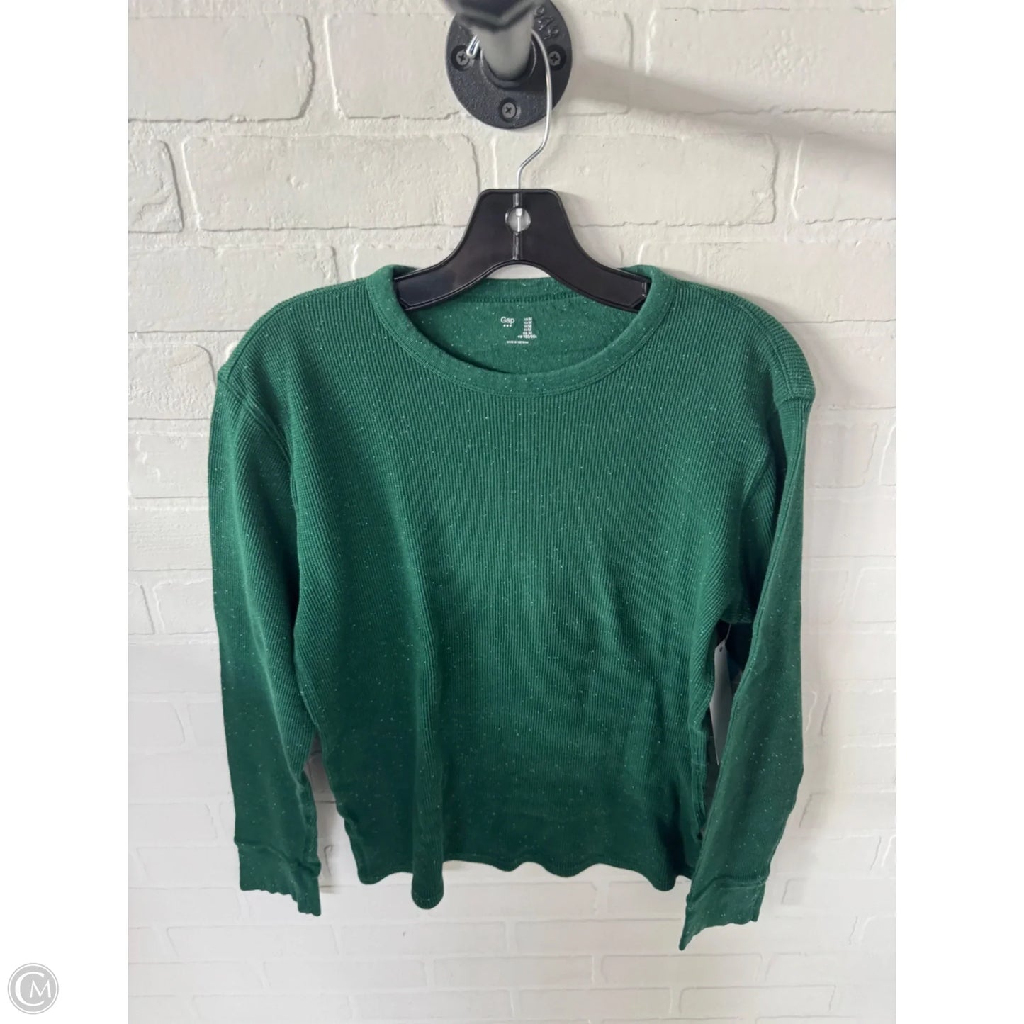 Top Long Sleeve By Gap In Green, Size: M