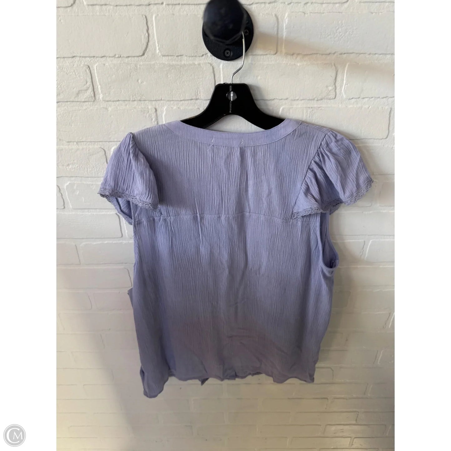 Top Short Sleeve By Angels In Blue, Size: L