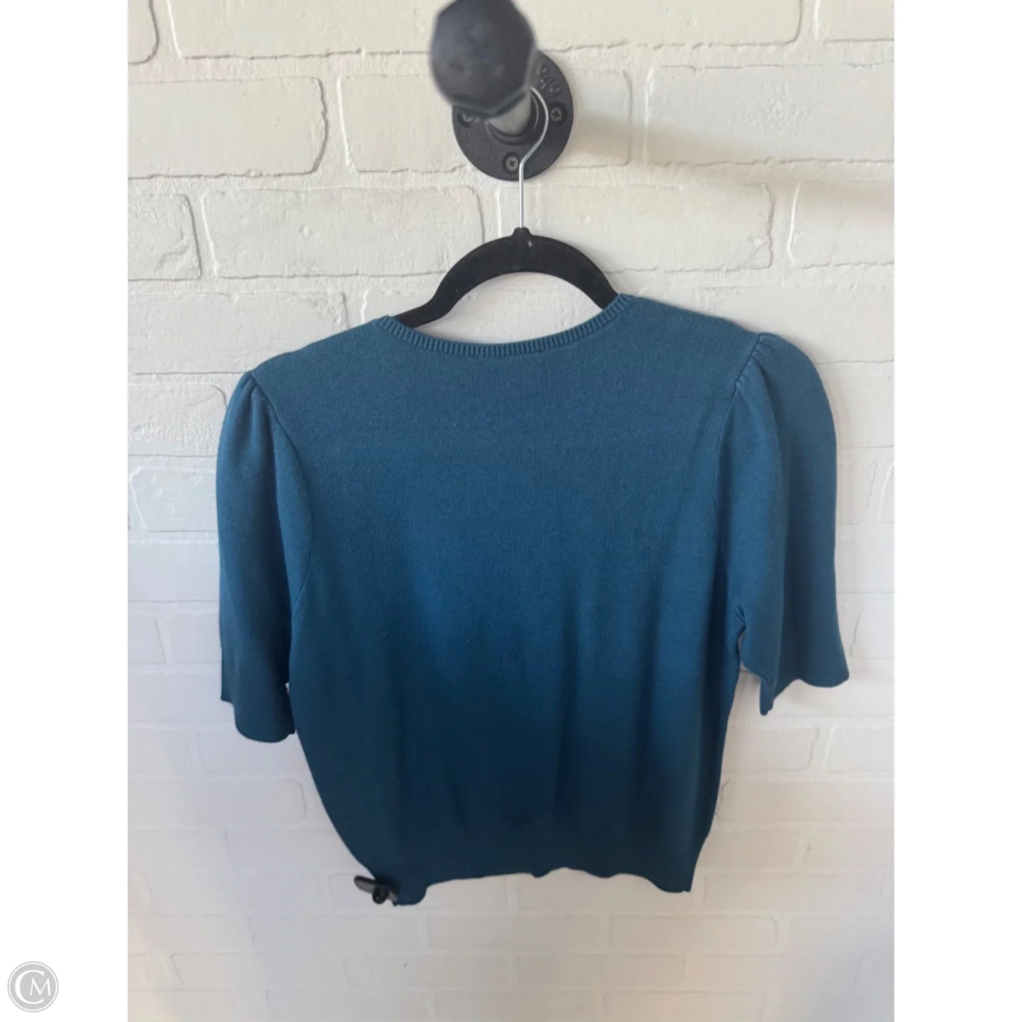 Sweater Short Sleeve By Ann Taylor In Blue, Size: M