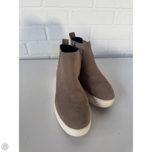 Shoes Heels Wedge By Toms In Brown, Size: 7.5