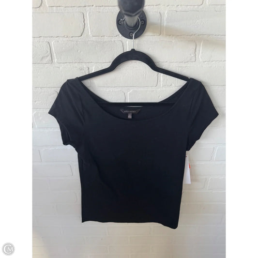 Top Short Sleeve Basic By Banana Republic In Black, Size: M