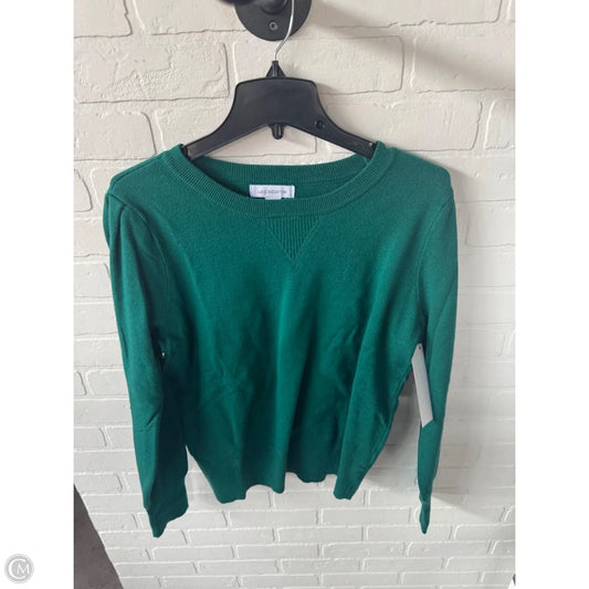 Sweater By Liz Claiborne In Green, Size: L