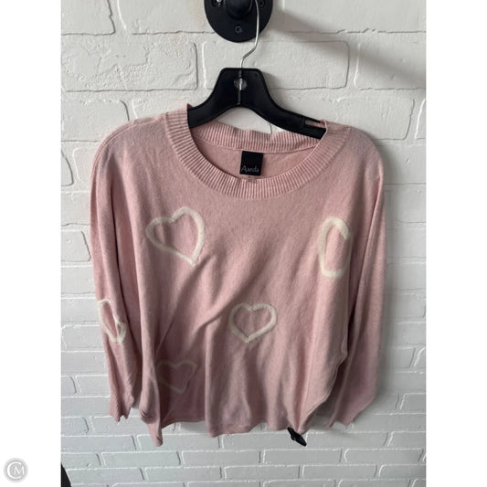 Sweater By Aaeda In Pink, Size: Xl