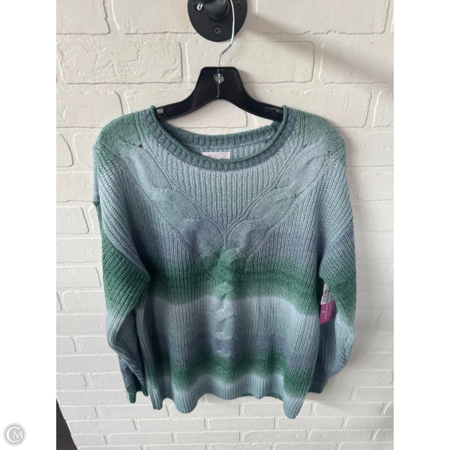 Sweater By Lc Lauren Conrad In Blue & Green, Size: M