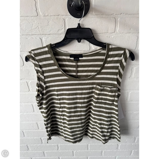 Top Sleeveless By Sanctuary In Cream & Green, Size: L
