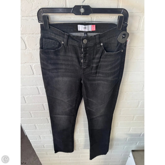 Jeans Straight By Cabi In Black Denim, Size: 2