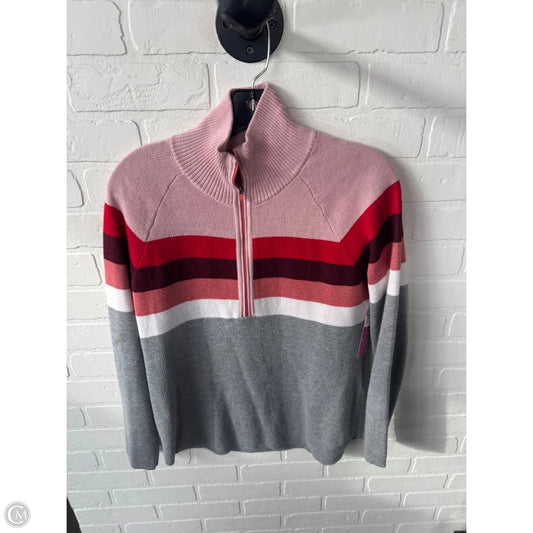 Sweater By Eddie Bauer In Grey & Red, Size: S