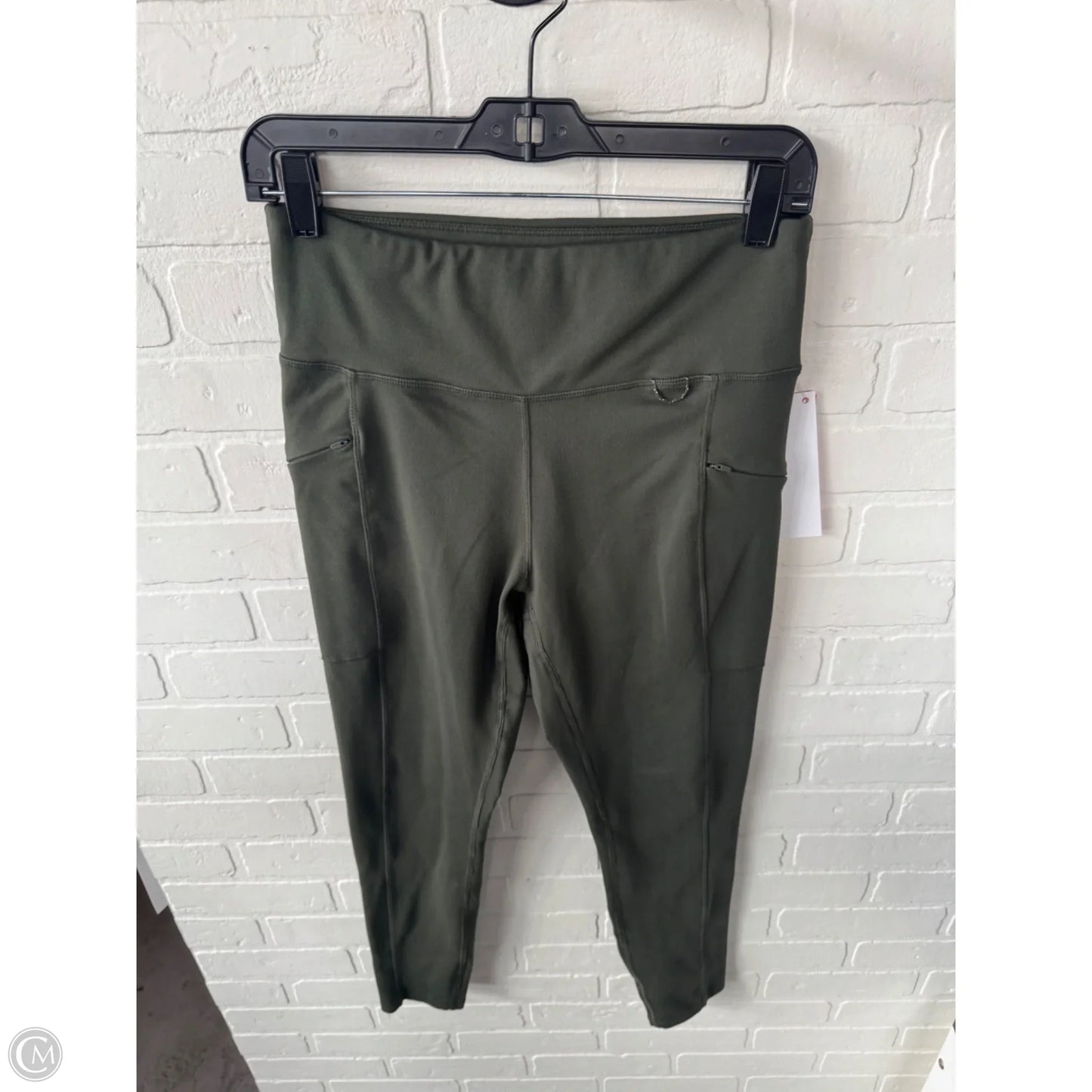 Athletic Leggings By Eddie Bauer In Green, Size: 12