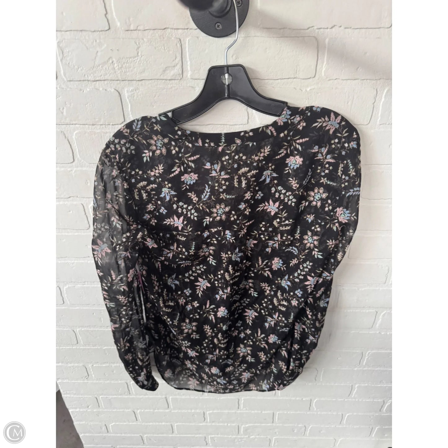 Top Long Sleeve By Veronica Beard In Black, Size: S