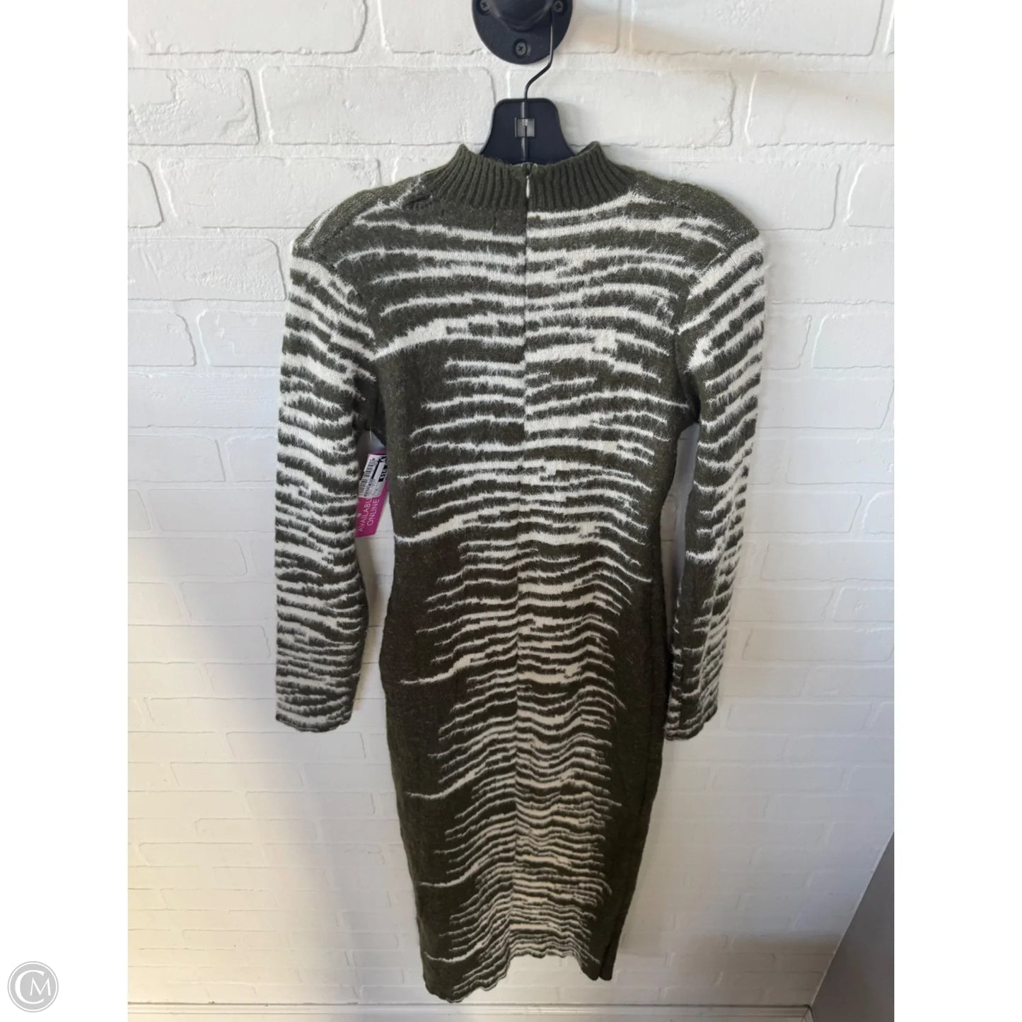 Dress Sweater By Fashion Nova In Green & White, Size: Xl